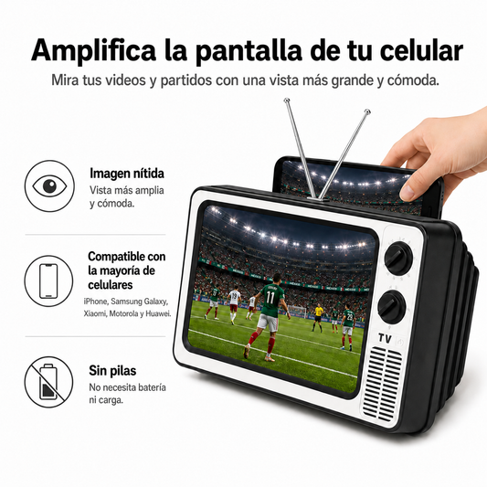 Mini TV Retro HD para Celular